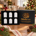 MelodyCast paintable interactive Christmas ornaments set of 6 in gift box